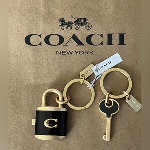 Coach Lock & Key Bag Charm Brand New with Tags